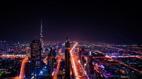 Light pollution Dubai