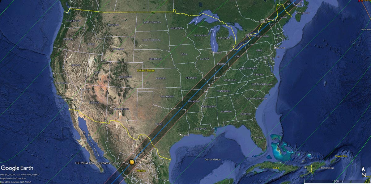 Les meilleurs endroits pour observer l'éclipse solaire totale de 2024
