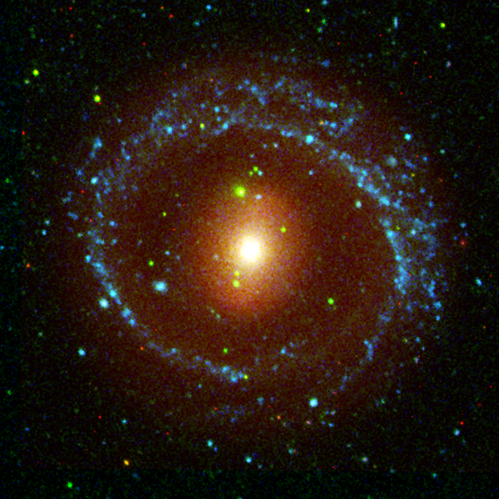 Image Hubble/GALEX de la galaxie à anneau NGC 1291