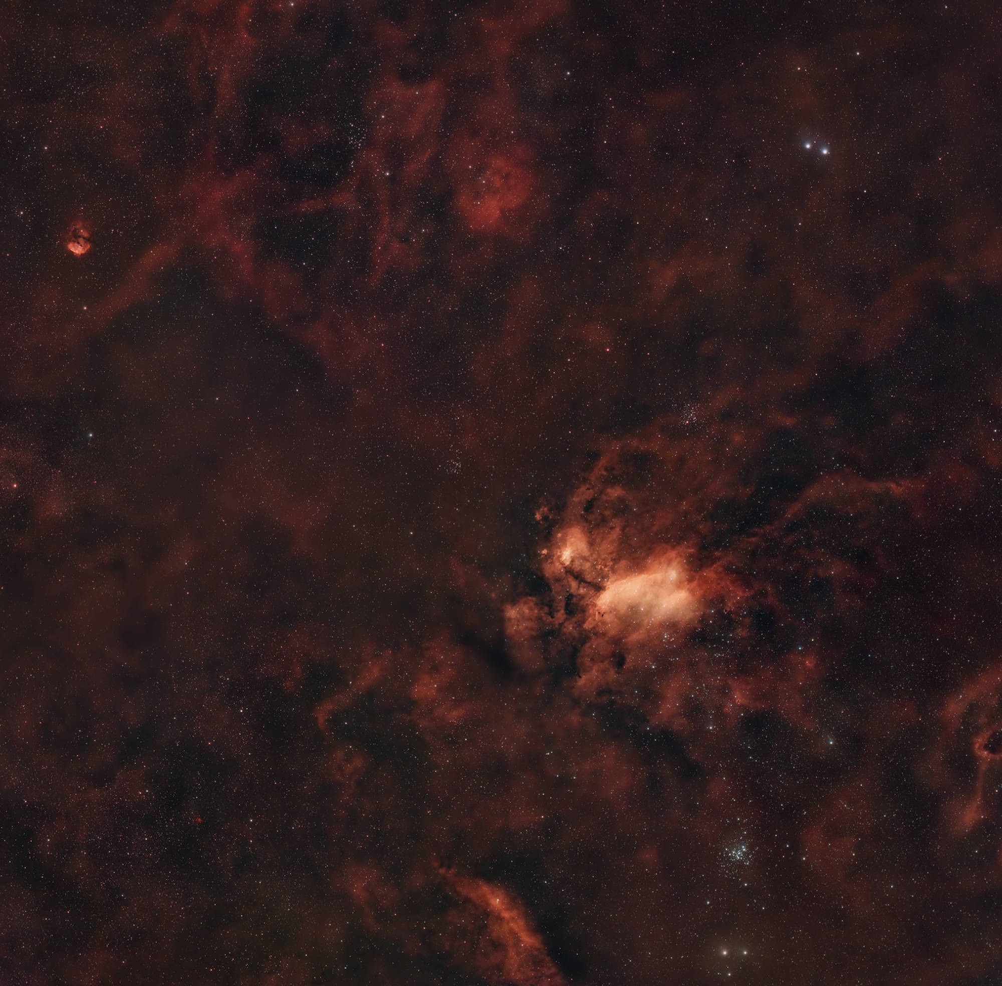 A mega mosaic of a region in the scorpius constellation